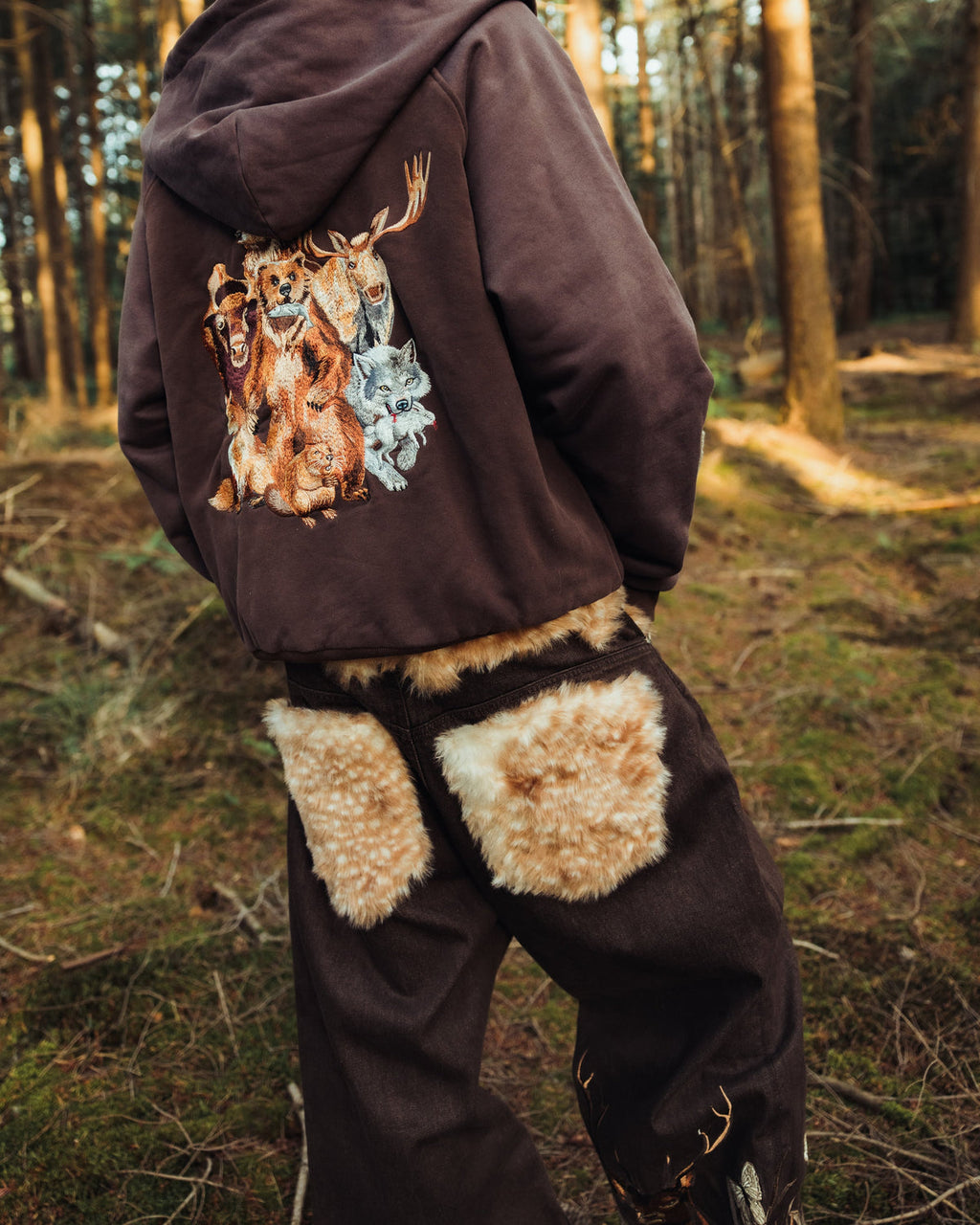 The fur art denim